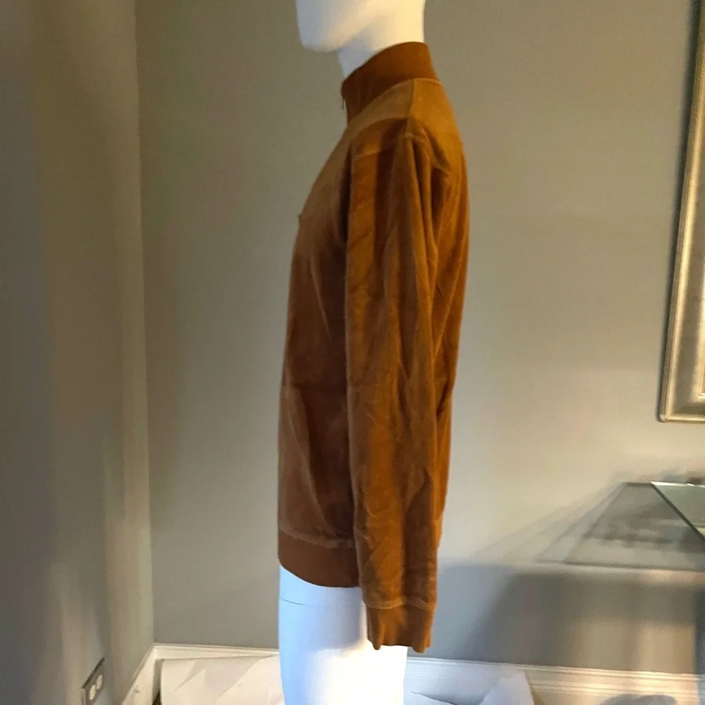 Stussy Men's Tan Zip-Up Sweater